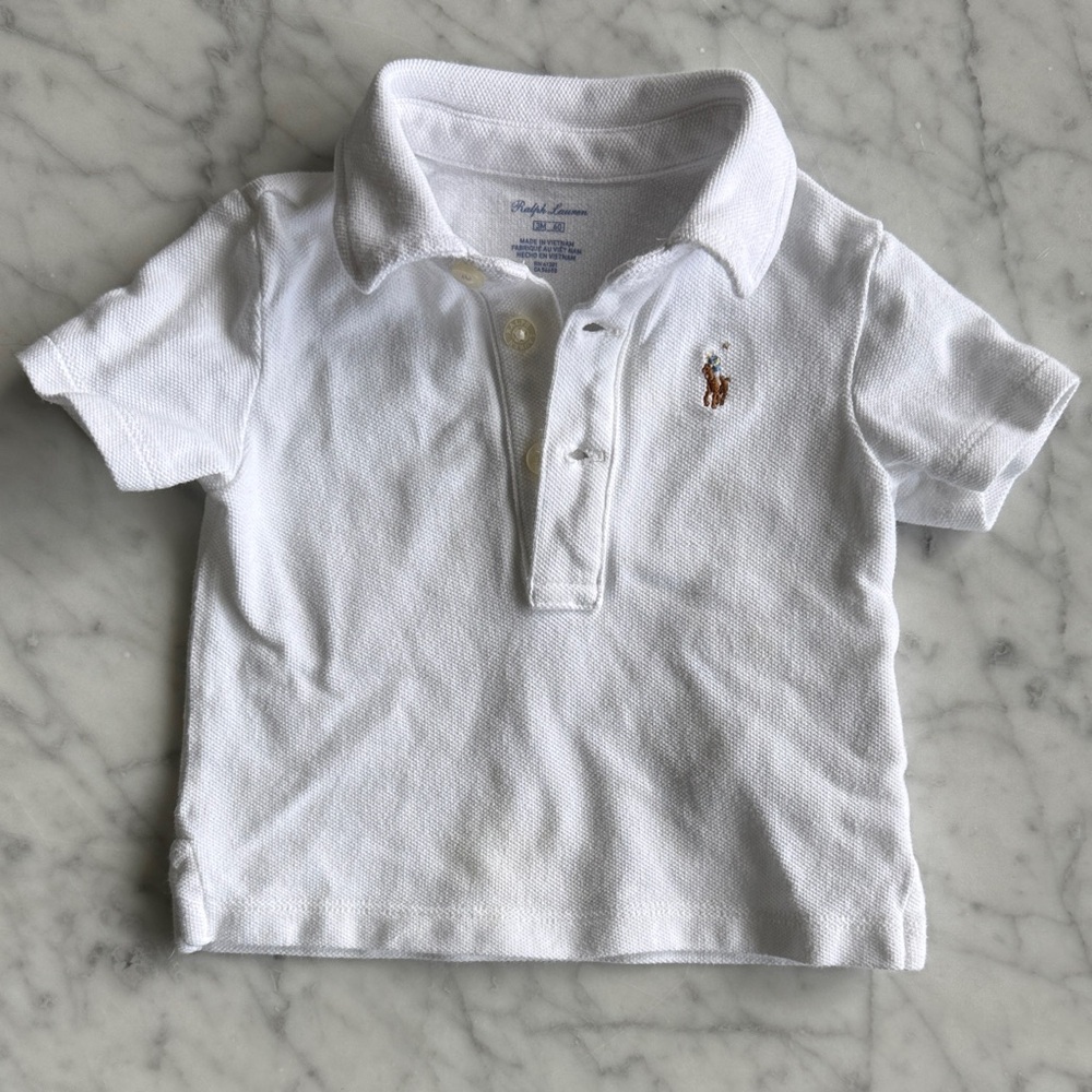 Ralph Lauren White Polo with Embroidered Pony